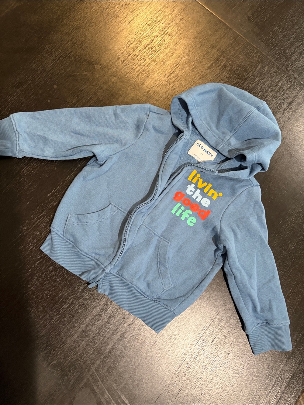 CLEARANCE 4 for $12 Sky Blue Zip-Up Hoodie 3at